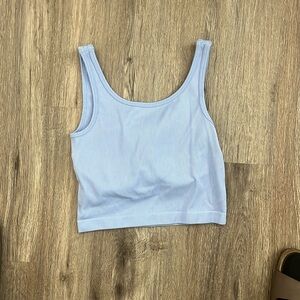 pro fit dark blue/purple crop top fitness